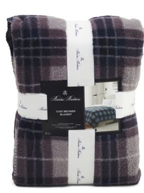 Brooks Brothers Cozy Plaid Blanket